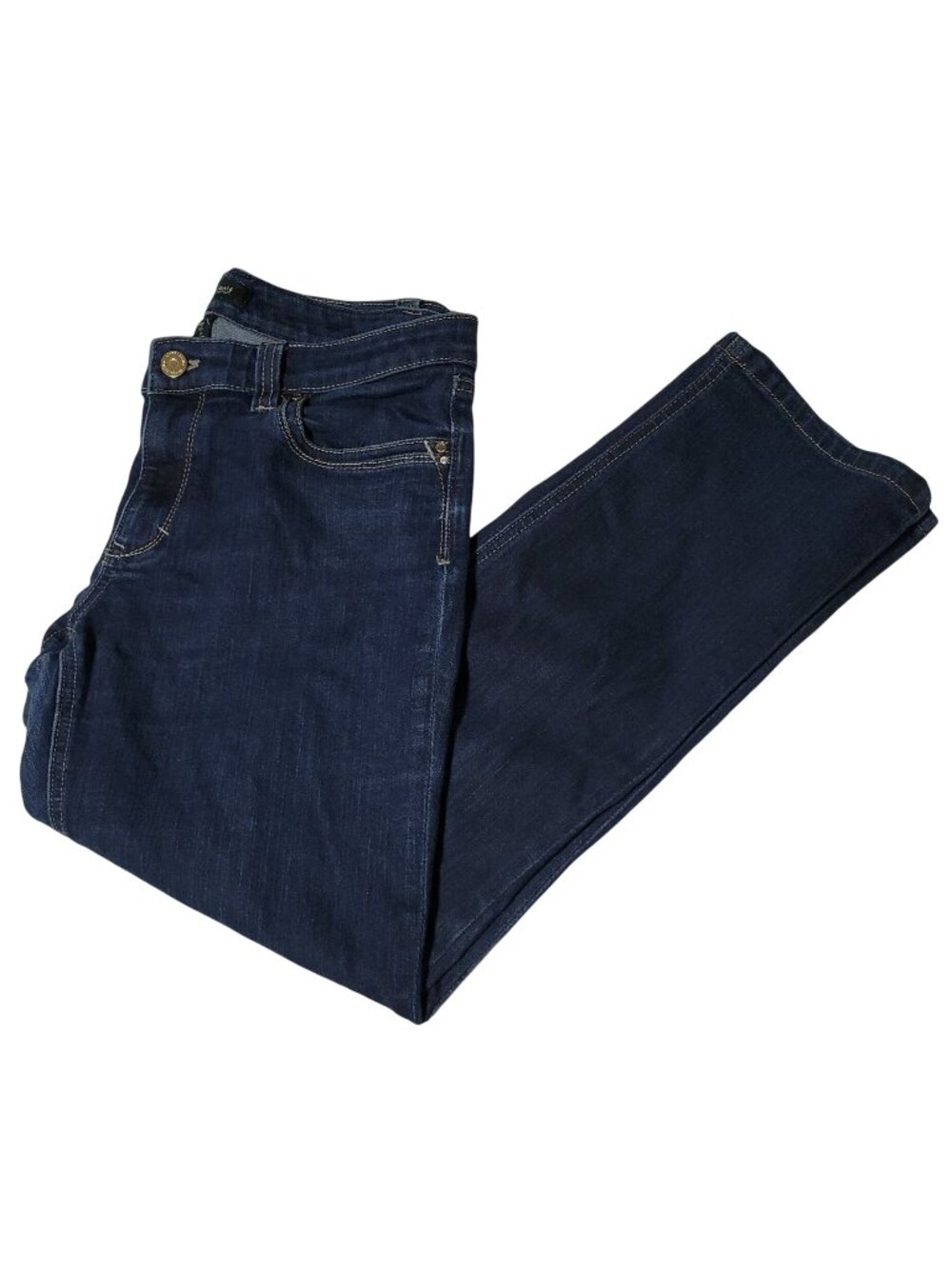 White House Black Market Crop Leg Jeans Womens Size 8 Mid Rise Dark Wash Denim